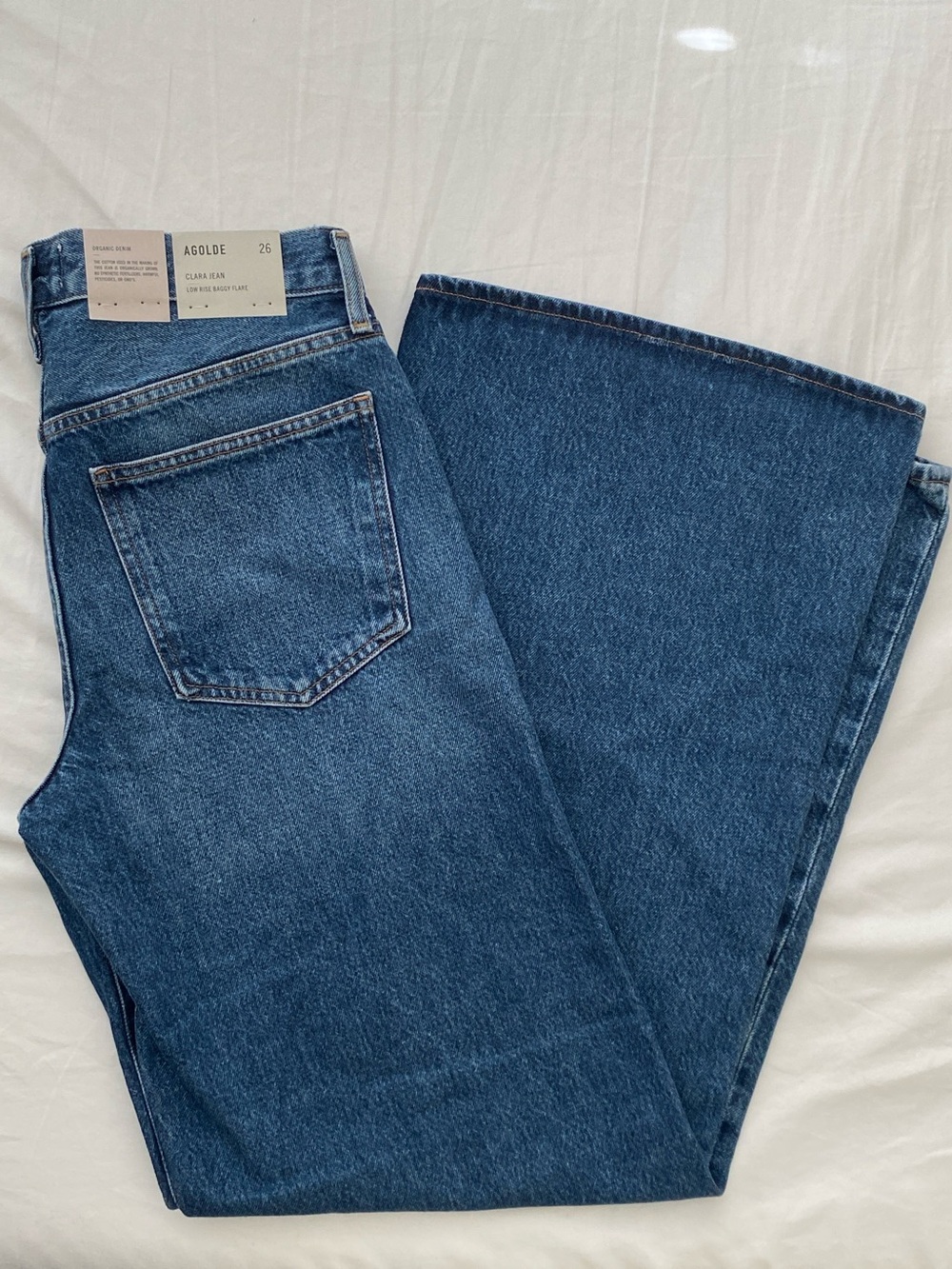 New Agolde Clara Jean in Noise | Low rise baggy flare - Picture 2 of 9